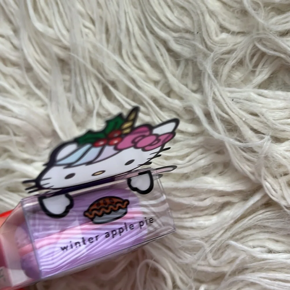 The Creme Shop X Hello Kitty Macaron Lip Balm Winter Apple Pie Limited Edition